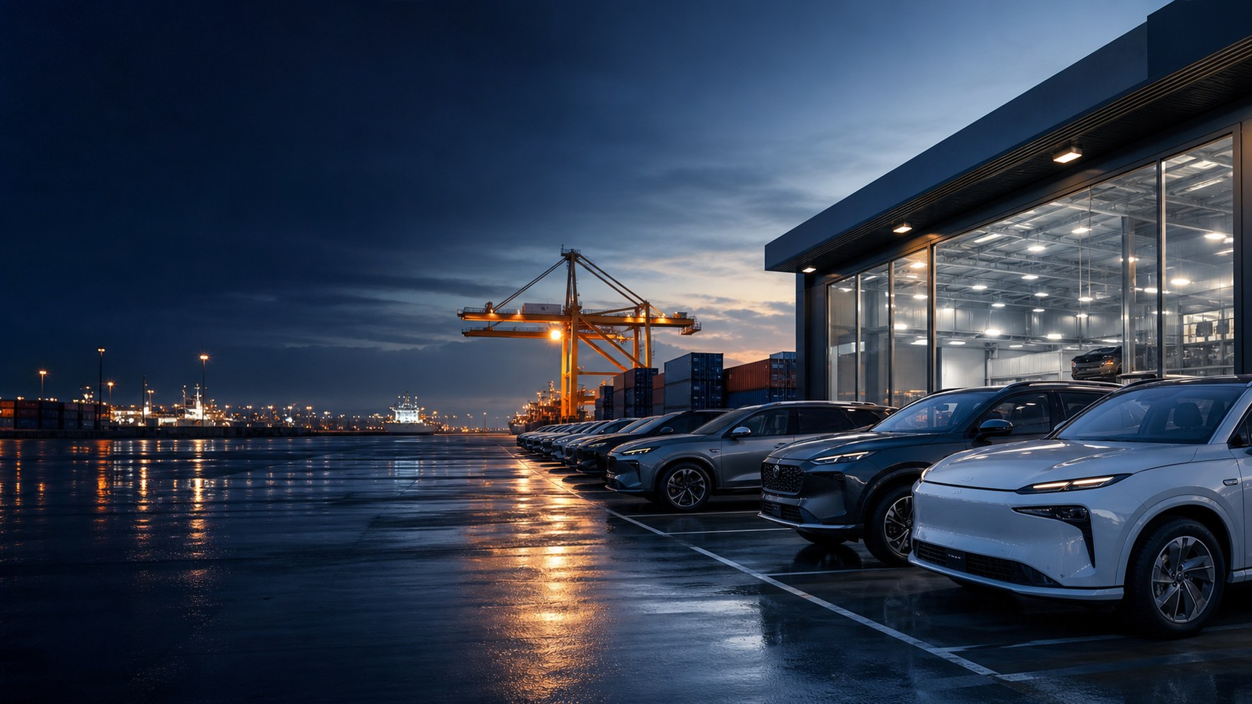 China-to-overseas vehicle export operations
